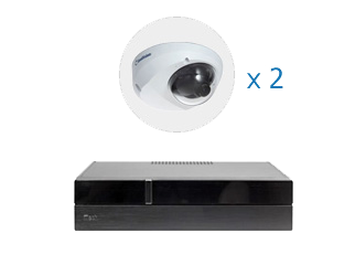 Типовое решение 2 IP видеокамеры (1,3 Мп) с микрофоном, видеосервер с ПО Macroscop